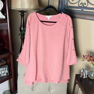 Knit pullover tunic.